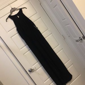 Halter black jump suite with pickets